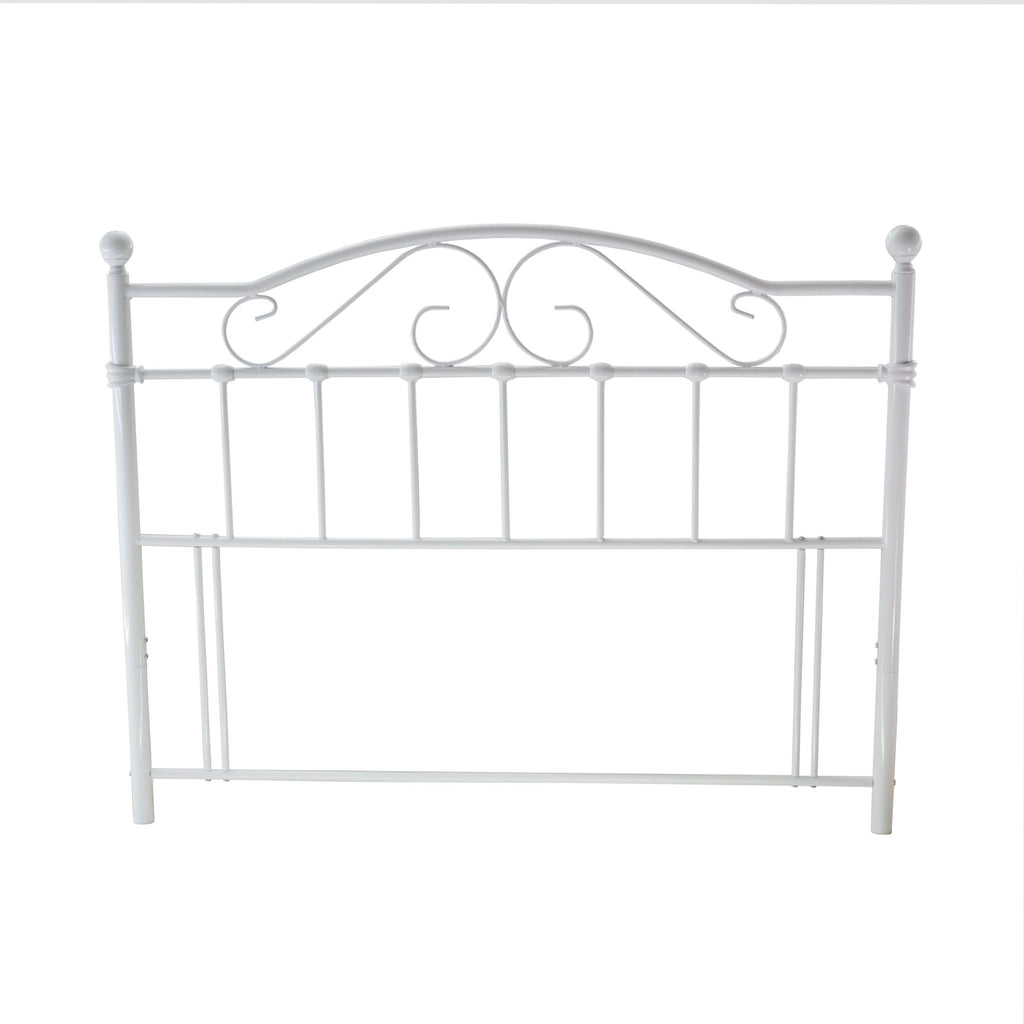 Selsey White Metal Floor Standing Headboard