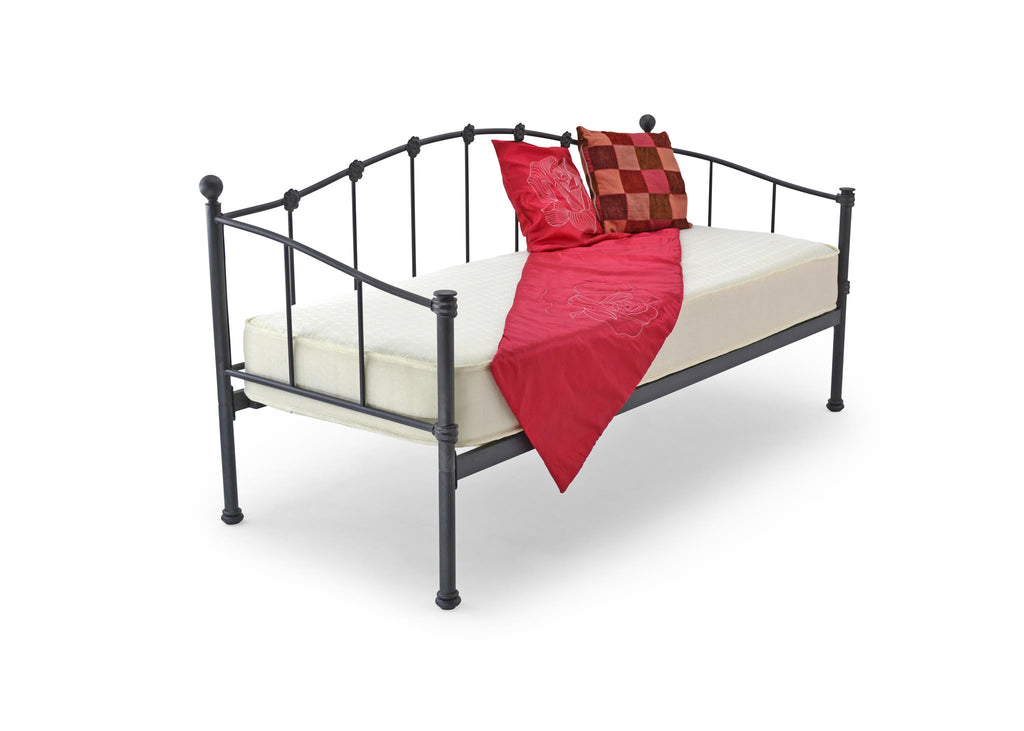 Paddington Metal Day Bed with Mattress Bundle