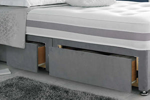 Bedtime Belgravia Divan Bed Frame with Orthopaedic Firm Mattress - Double (4'6)