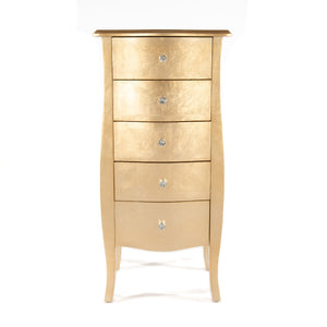 The Alchemist Tallboy Chest of Drawers - Gold Gilt Leaf