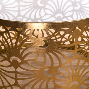 Gin Shu Metal Coffee Table - Gold Gilt Leaf