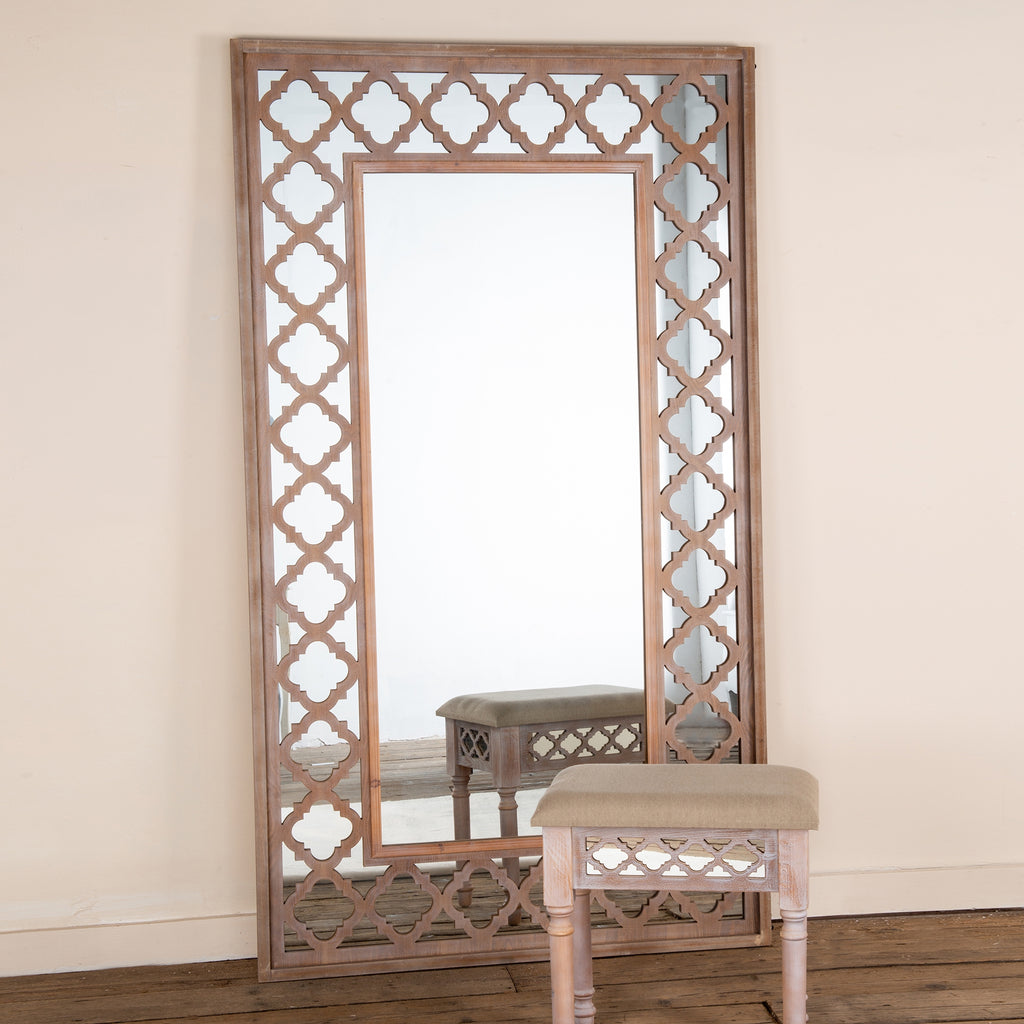 Wood Lattice Mirror