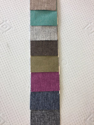 Fusion colours from top: Coffee, Teal, Silver, Bark, Lime, Lipstick, Stonewash, Granite