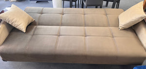 BEDTIME Brown and Beige Sofabed with Storage