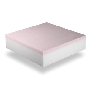 Memory foam on top of high density foam core support