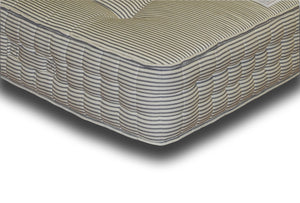 Pocket Deluxe 2000 mattress in blue and white stripe contract quality cotton